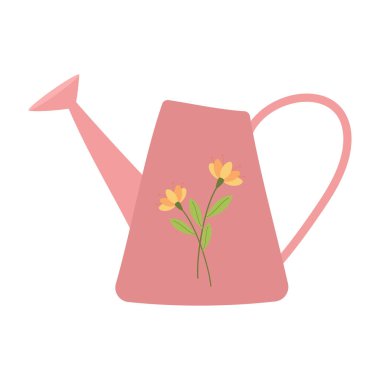 Bahçe Aletleri ve Temel İllüstrasyon.