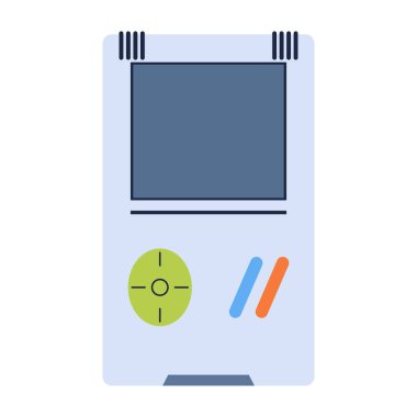 Oyun denetleyicileri, direksiyon simidi, joystickler ve el bilgisayarı simgesi.