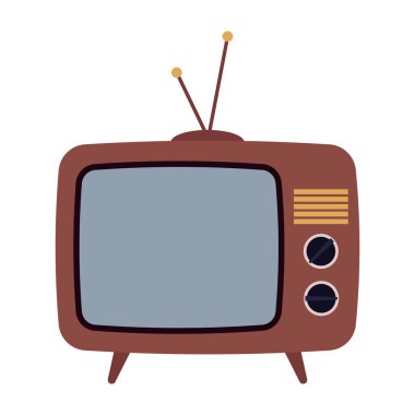 Eski ses ve video aygıtlarının düz biçimdeki koleksiyonu.