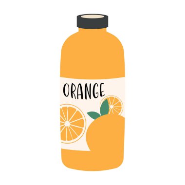 Renkli etiketli meyve suyu ve içecek kutularının düz çizimleri. Yaz soğuğu ve meşrubat.