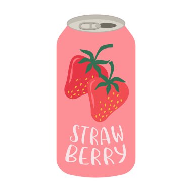 Renkli etiketli meyve suyu ve içecek kutularının düz çizimleri. Yaz soğuğu ve meşrubat.