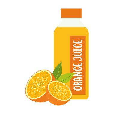 Meyve ve pipetli çeşitli meyve suyu ve balonlu çay şişeleri. Yaz serin içecekleri.