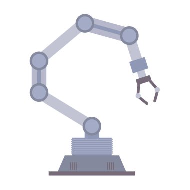 Endüstriyel Kullanım için Robot Silahlar. Çizim Düz Biçimi.