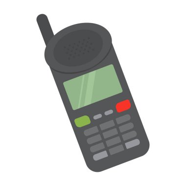 Antika elektronik cihazlar ve eski teknoloji simgeleri.