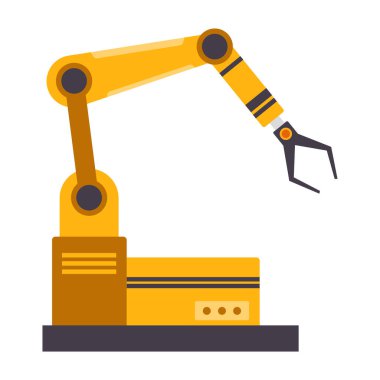 Modern endüstriyel robotik silahlar üretim ve otomasyon için..