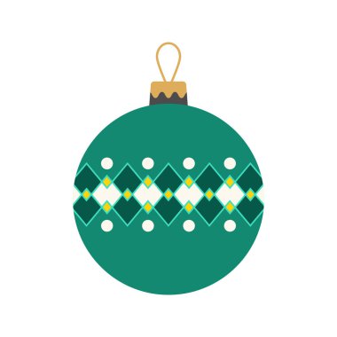 Şenlik desenli renkli Noel süsleri..