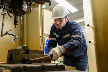 Engineer technician controlling robotic arms on computer laptop, Software mechanic control machine