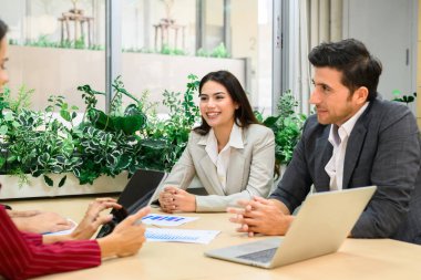 Group of business team meeting and brainstorming at office, People making great decisions together, High quality photo