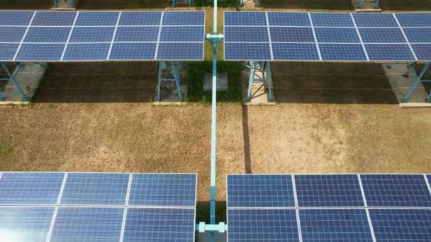 Solar Panels Solar Power Station Solar Cell Farm Green Energy — Wideo stockowe