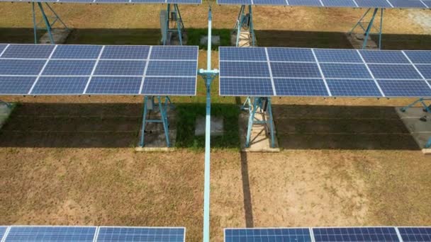 Solar Panels Solar Power Station Solar Cell Farm Green Energy — Vídeo de stock