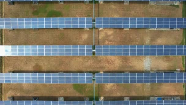 Solar Panels Solar Power Station Solar Cell Farm Green Energy — Vídeo de stock