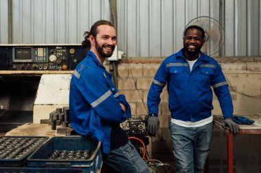 Engineer technician controlling robotic arms on computer laptop, Software mechanic control machine