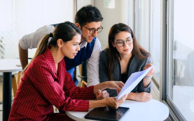 Group of business team meeting and brainstorming at office, People making great decisions together, High quality photo