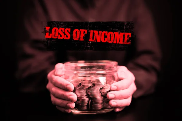 Loss of income and loss statement, Financial crisis, Depressed man lost his money, Business loss, Financial management, Financial loss business