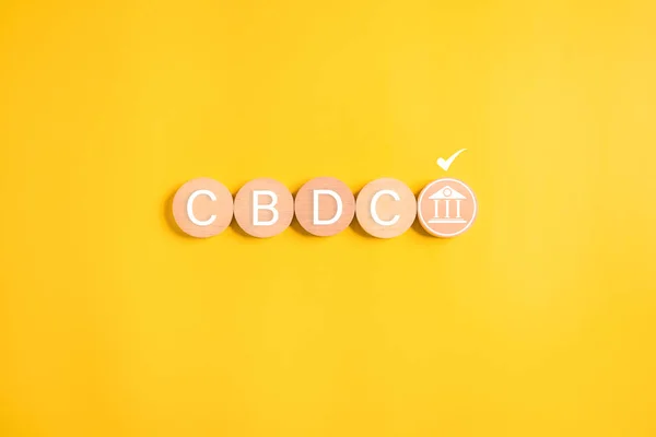 CBDC, Central bank digital currency, Financial banking and exchange with technology, Money savings goal, Transaction and banking, Online banking and digital money. High quality photo