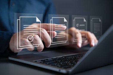 İş belgesi kağıt simgesi, Belge Yönetim Sistemi, DMS