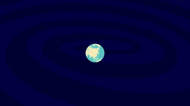 Zooming Grenoble Location Stylish Earth Globe — Vídeo de stock