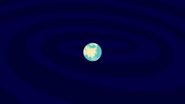 Zooming Lille Location Stylish Earth Globe — Stockvideo