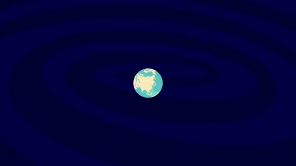 Zooming Havre Location Stylish Earth Globe — Stockvideo
