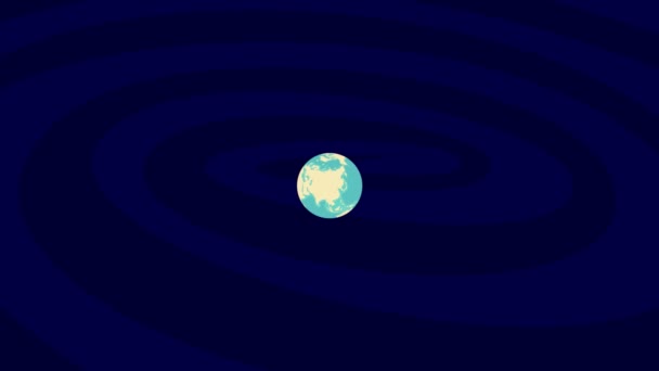 Zooming Nantes Location Stylish Earth Globe — Wideo stockowe