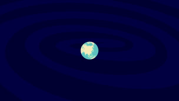 Zooming Nimes Location Stylish Earth Globe — Stockvideo