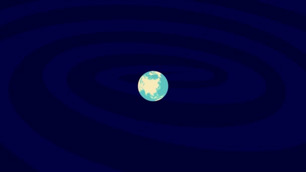 Zooming Reims Location Stylish Earth Globe — Stock videók