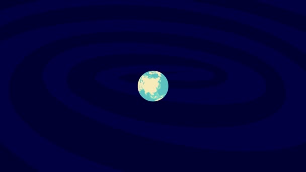 Zooming Saint Etienne Location Stylish Earth Globe — Wideo stockowe