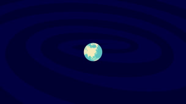 Zooming Strasbourg Location Stylish Earth Globe — Video