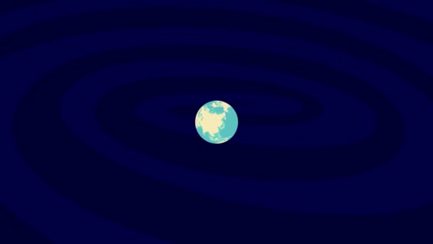 Zooming Berlin Location Stylish World Globe — Wideo stockowe