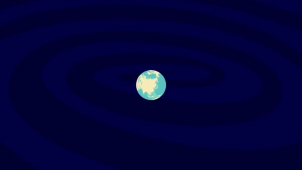 Zooming Cologne Location Stylish World Globe — Stok video