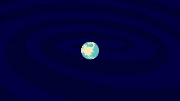 Zooming Hanover Location Stylish World Globe — Wideo stockowe