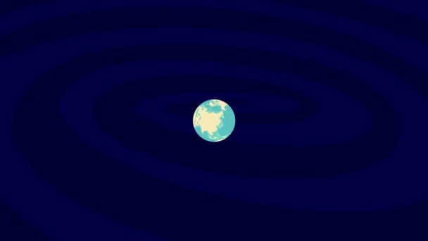 Zooming Hamburg Location Stylish World Globe — Video Stock