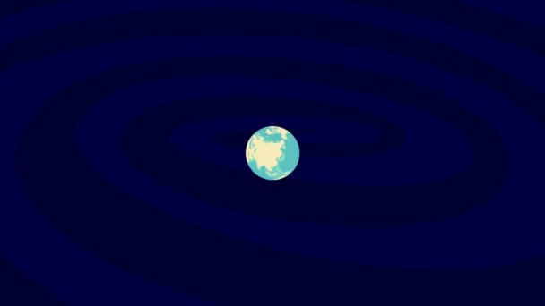 Zooming Munster Location Stylish World Globe — Video Stock