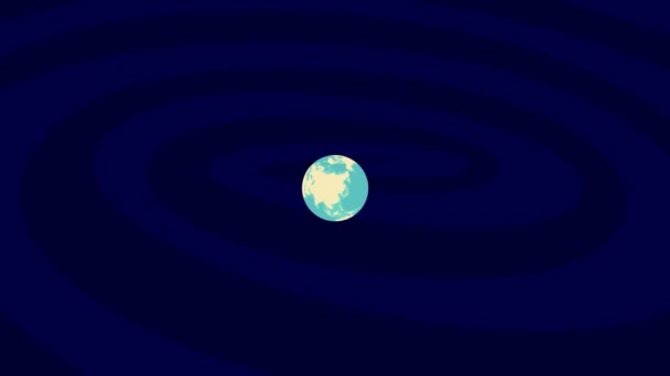 Zooming Nuremberg Location Stylish World Globe — Stock video