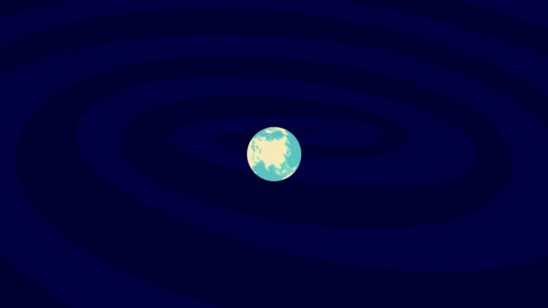 Zooming Oleiros Location Stylish World Globe — Video Stock
