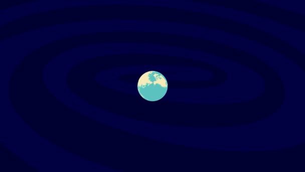 Zooming Barnaul Location Stylish World Globe — Stok video