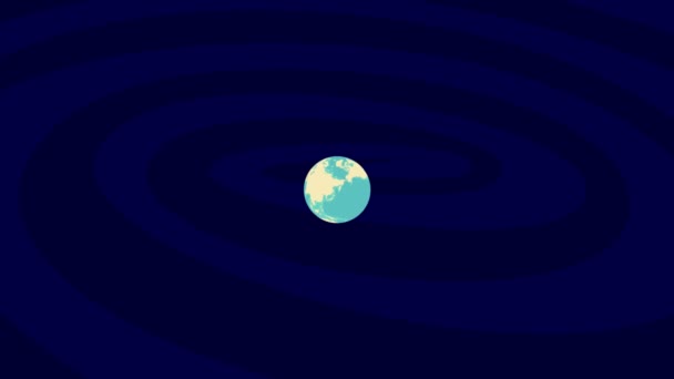 Zooming Tolyatti Location Stylish World Globe — Stock Video