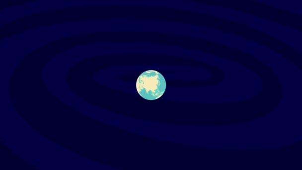 Zooming Aveiro Τοποθεσία Stylish World Globe — Αρχείο Βίντεο