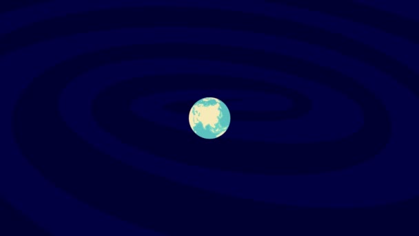 Zooming Barreiro Location Stylish World Globe — Αρχείο Βίντεο