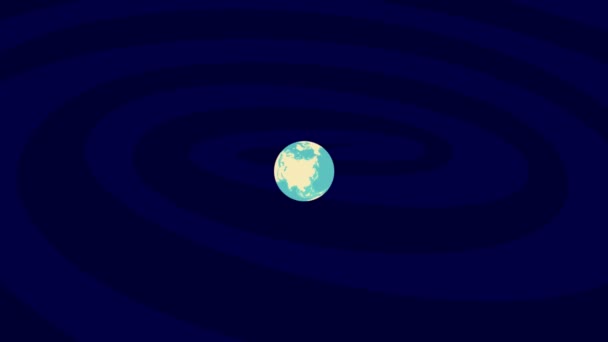 Zooming Almere Location Stylish World Globe — Stock videók
