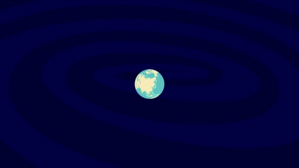 Zooming Enschede Τοποθεσία Stylish World Globe — Αρχείο Βίντεο