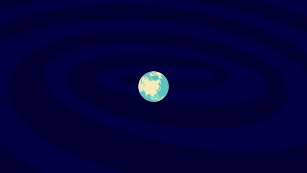 Zooming Hoofddorp Location Stylish World Globe — Stockvideo