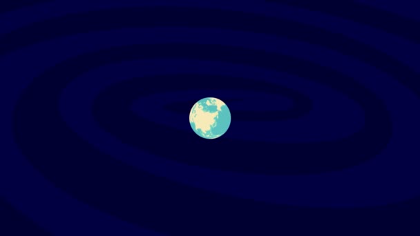 Zooming Haninge Location Stylish World Globe — 비디오