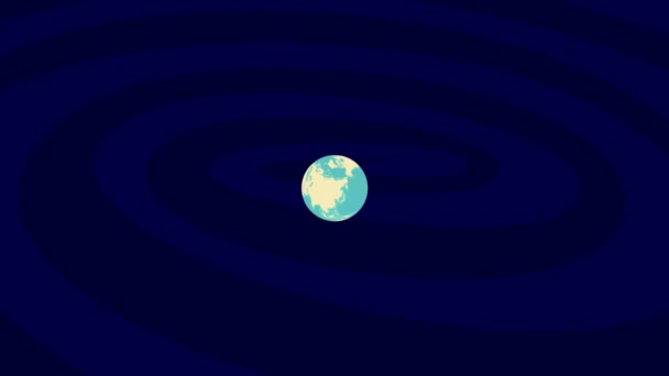 Zooming Huddinge Τοποθεσία Stylish World Globe — Αρχείο Βίντεο