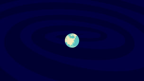 Zooming Joenkoeping Τοποθεσία Stylish World Globe — Αρχείο Βίντεο
