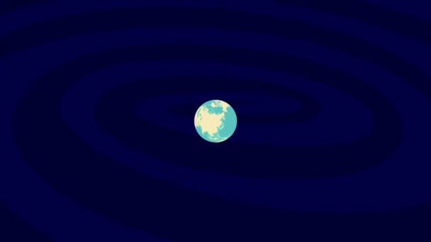 Zooming Lund Location Stylish World Globe — Wideo stockowe