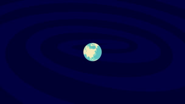 Zooming Malmoe Location Stylish World Globe — Stok Video