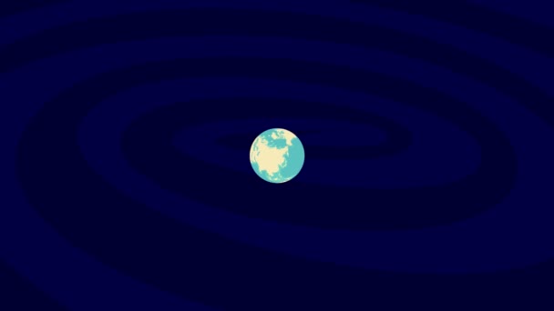 Zooming Orebro Location Stylish World Globe — 비디오