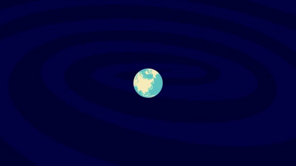 Zooming Sollentuna Location Stylish World Globe — Stock Video