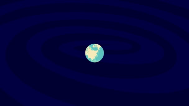 Zooming Vasteras Location Stylish World Globe — Vídeo de stock